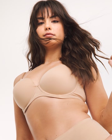 Pretty Secrets Feather Touch Moulded T Shirt Bra (B-F) Nude 4