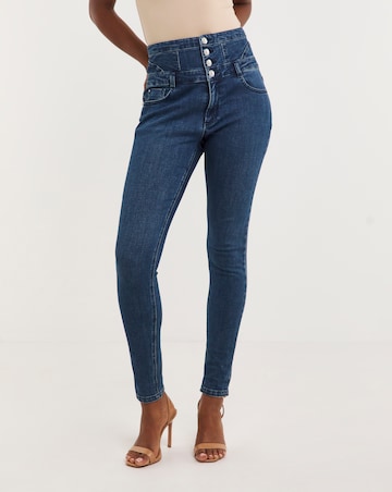 Skinny Highwaisted Corset Jeans