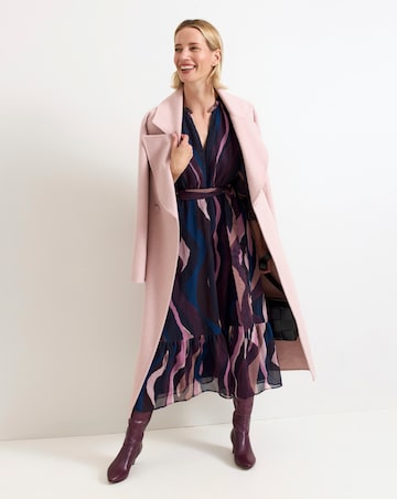 Phase Eight Cara Swirl Puff Sleeve Swing Dress