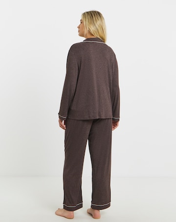 Pretty Secrets Ribbed Button Through Pyjama Set