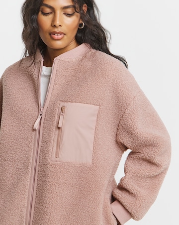 Mocha Borg Bomber with Nylon Pocket
