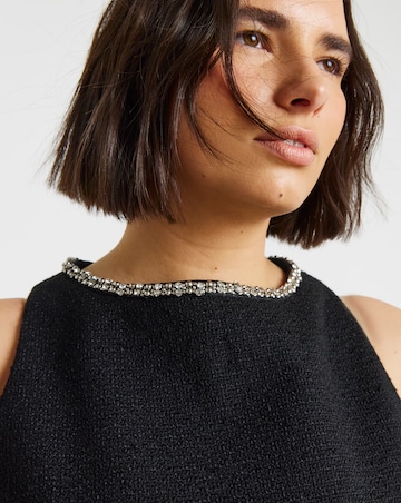 Simply Be Boucle Embellished Mini Dress