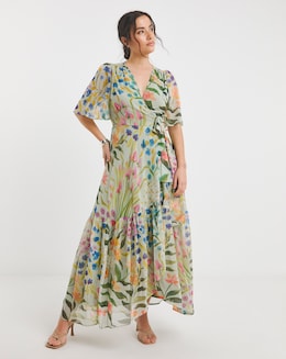 Hope &amp; Ivyn Bonnie Wrap Maxi Dress