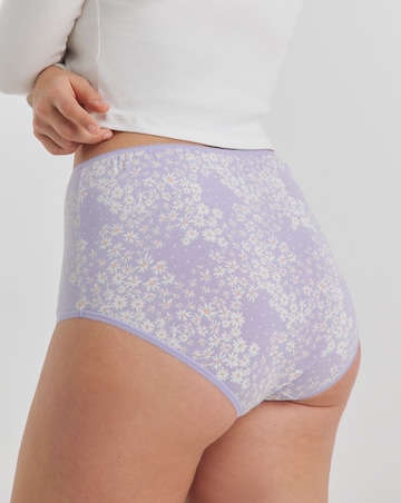 Pretty Secrets 7 Pack Cotton Full Fit Brief Knickers
