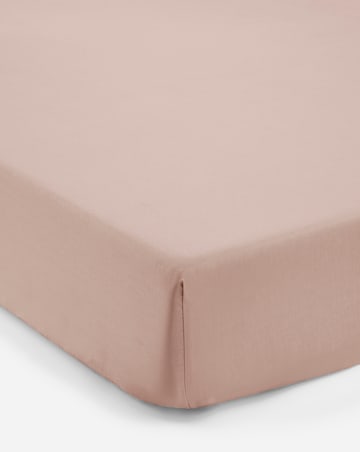 Pure Cotton 200 Thread Count 30cm Fitted Sheet