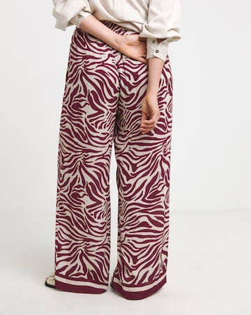 Simply Be Tie Waist Crinkle Wide Leg Trouser