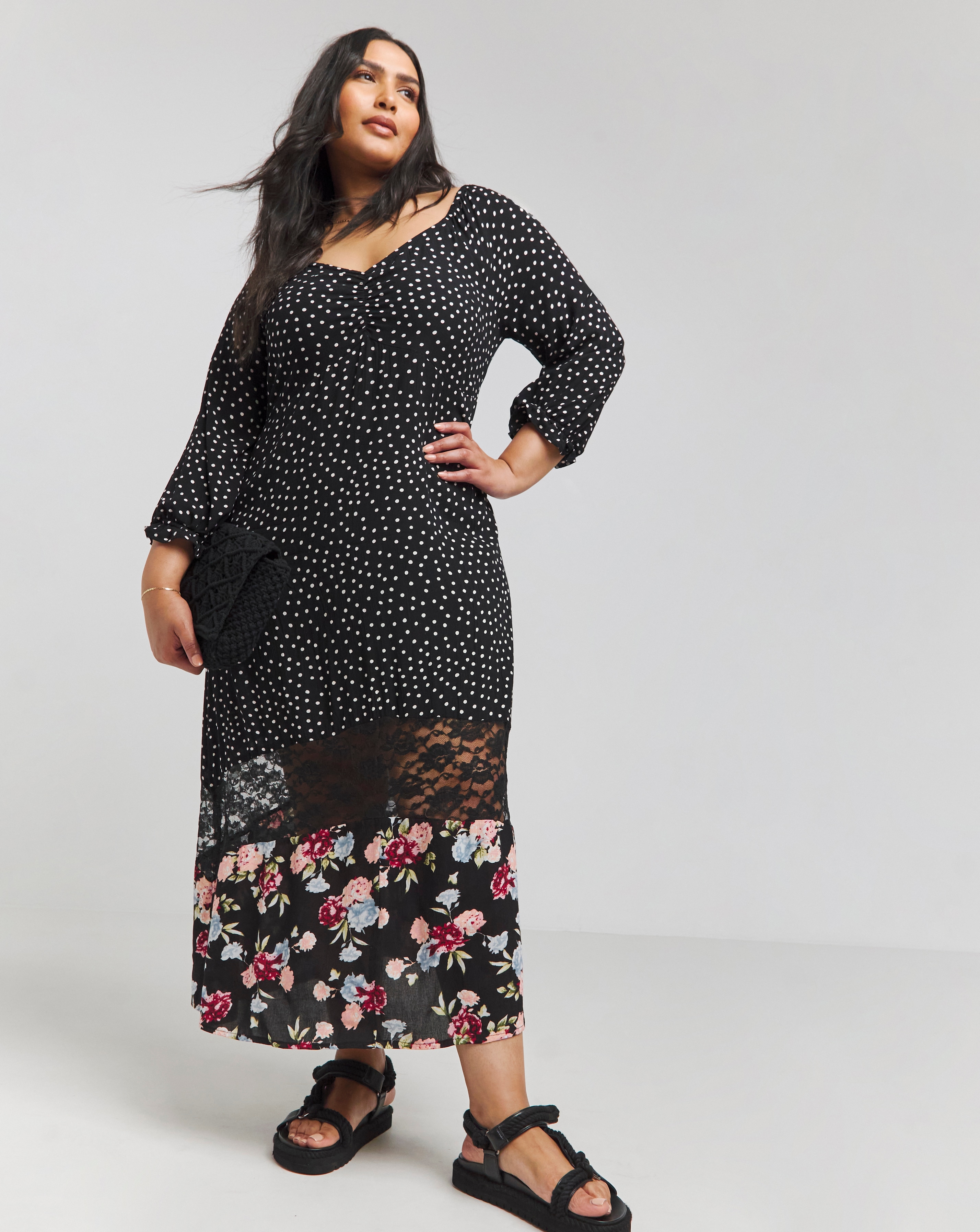Joe Browns Lace Insert Maxi Dress | Simply Be
