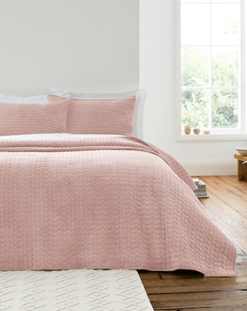 Bianca Attica Velvet Embroidered Bedspread