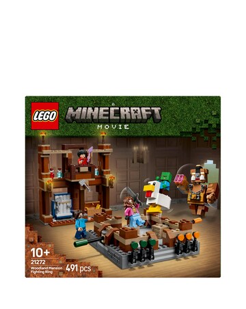 LEGO Minecraft Woodland Mansion Fighting Ring Gamer Toy with Mob Figures 21272
