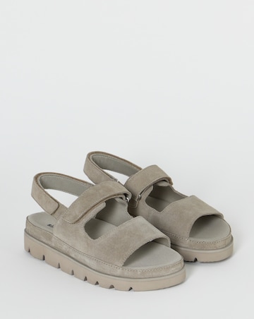 Astra Chunky Suede Sandals - Wide Fit (E)