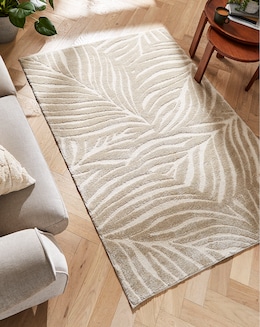 Milan Textured Leaf Rug