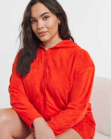 Towelling Lounge Shortie Set