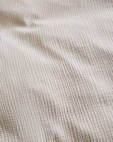 Cotton Crinkle Muslin Duvet Set - Natural