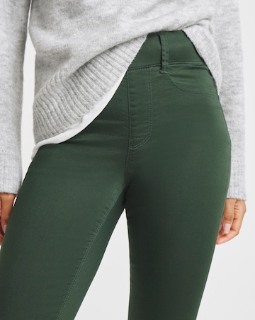 Khaki Flare Leg Jegging