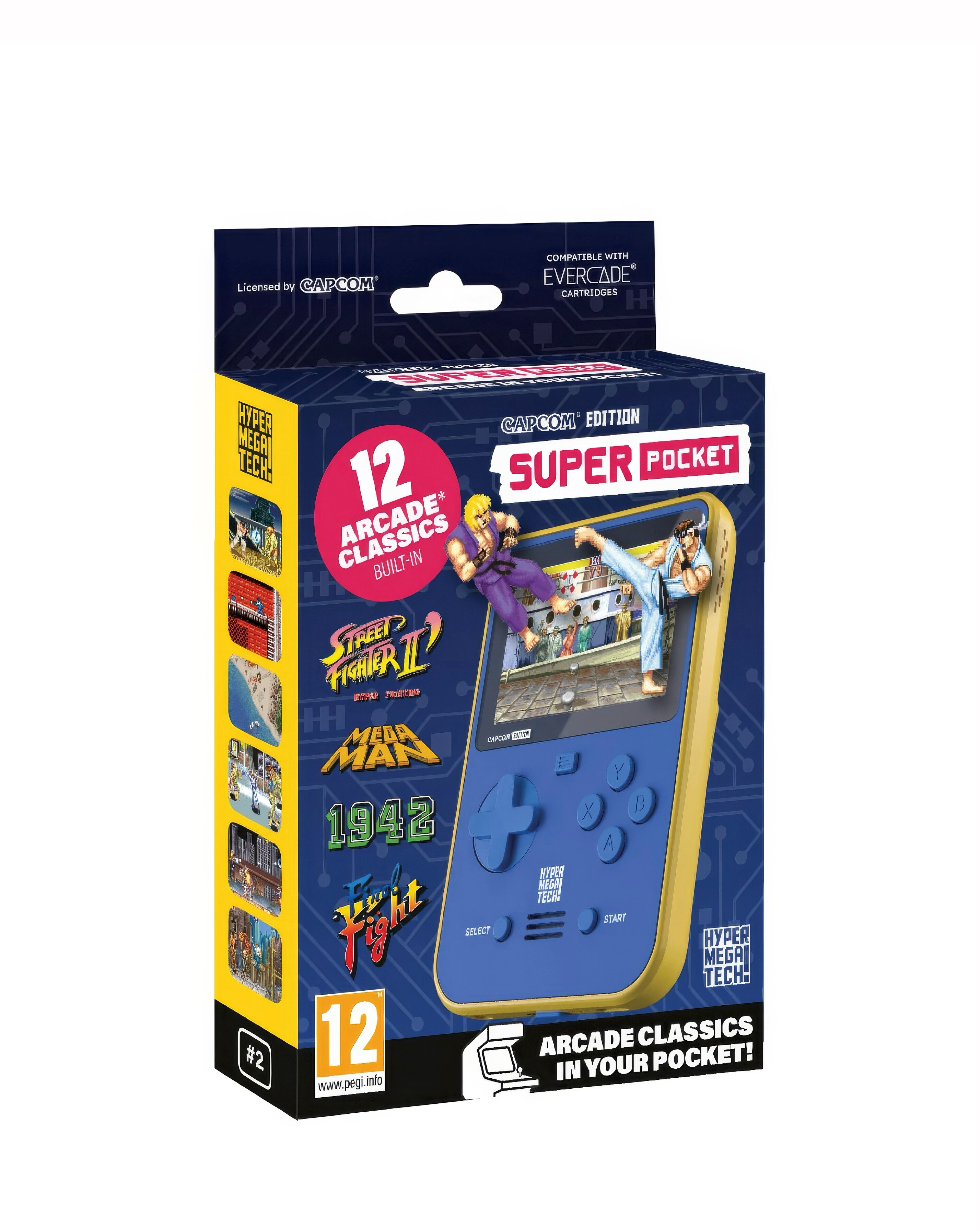 Hyper Mega Tech Capcom Super Pocket - Retro Handheld Gaming Device