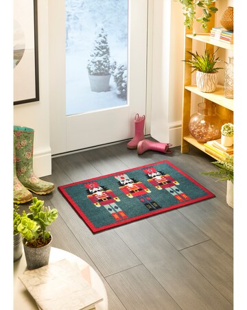 My Mat Nylon Indoor Pattern Christmas Nutcracker Doormat