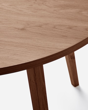 Oslo Round Dining Table with 4 Emilie Velvet Chairs