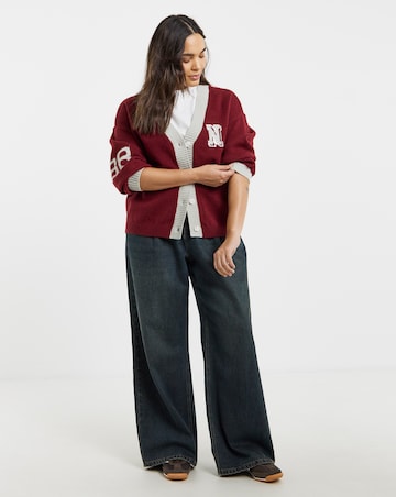 Native Youth Varsity Knitted Cardigan