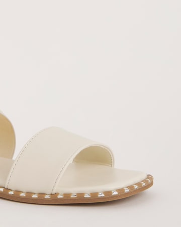 Jade Stretch Cross Flat Sandals Extra Wide EEE Fit Simply Comfort