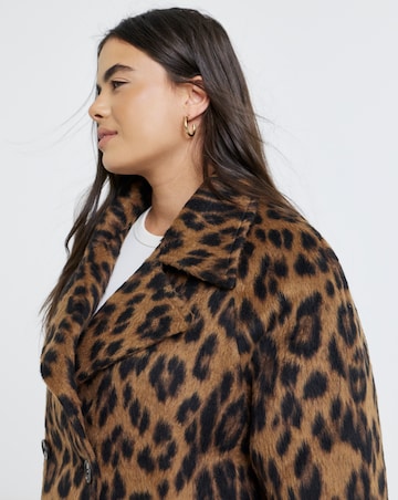 Leopard Pea Coat