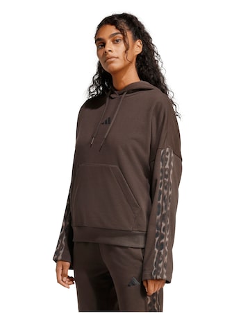 adidas Leopard 3 Stripe Hoodie