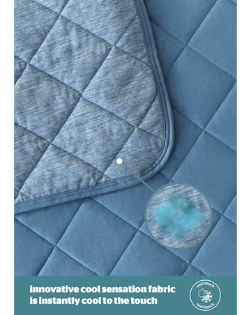 Silentnight Restore Cooling Lightweight Blanket Blue