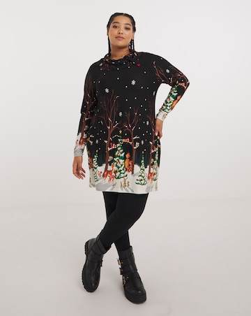 Joe Browns Black Winter Wonderland Christmas Tunic