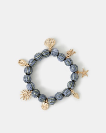 Accessorize Ocean Charm Bead Bracelet