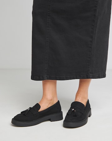 Juno Chunky Tassel Loafers - Wide Fit (E)