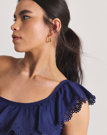 MAGISCULPT Medium Control Laser Cut One Shoulder Swimsuit