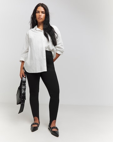 White Relaxed Cotton Poplin Shirt