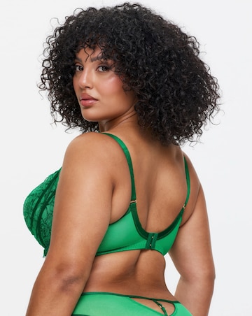 Ann Summers Divine Temptation Fuller Bust Non Pad Balcony Wired Bra Mid Green