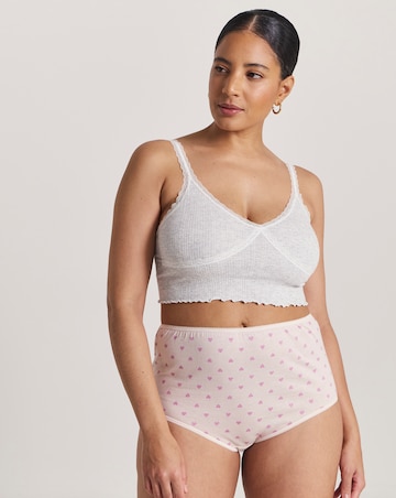 Pretty Secrets (6 Pack) Cotton Full Fit Brief Knickers