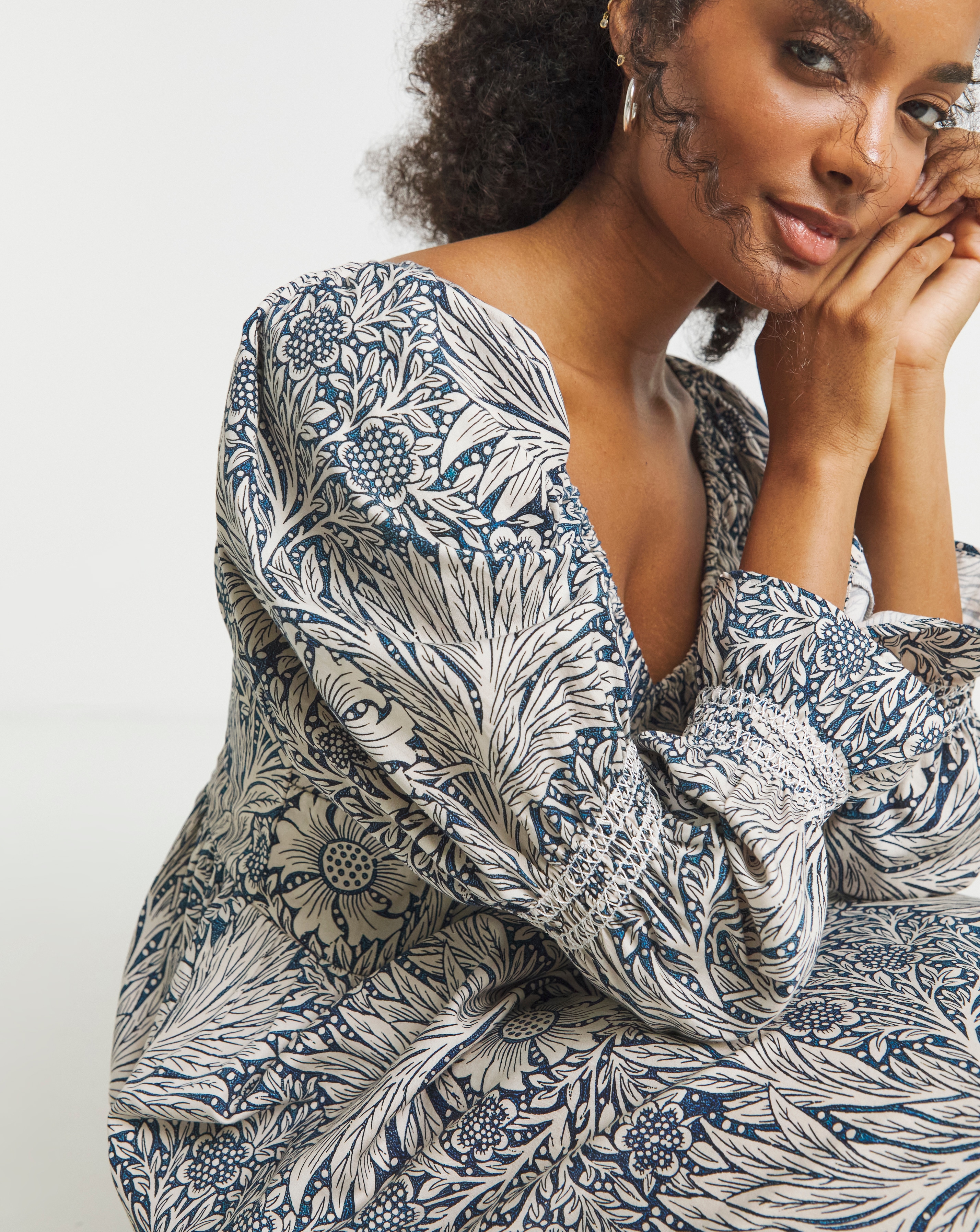 最終値下げ　ENFOLD ウールリブニット　グリーン Hope & Ivy Juniper William Morris Society Dress | Simply Be