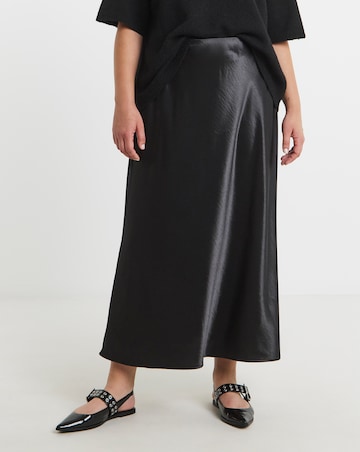 Simply Be Satin Maxi Skirt