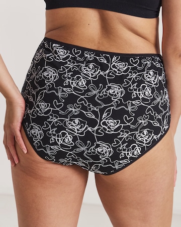 Pretty Secrets (6 Pack) Cotton Full Fit Brief Knickers