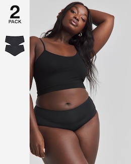 Sloggi 2Pack Zero One Midi Knickers Black