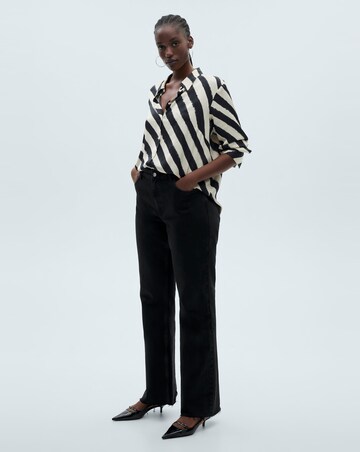 Mango Ideale Satin Print Shirt