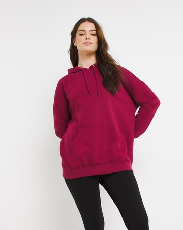 burgundy oversized hoodie