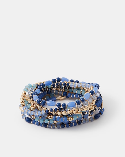 Accessorize 11-Pack Bead Stretch Bracelets