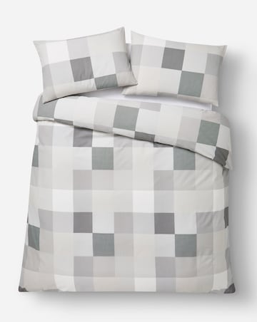 Darcy Check Cotton Blend Duvet Set