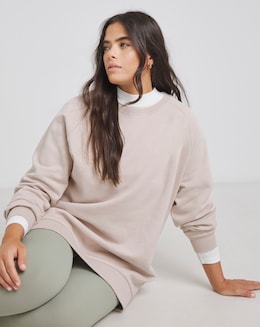 Oatmeal Raglan Sleeve Sweatshirt