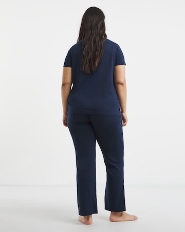 Pretty Secrets Back to Basics Pyjama Set Navy
