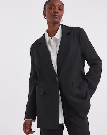 Black Oversized Single Breasted Blazer