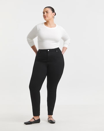 Black Highwaist Super Stretch Slim Jeans