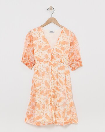 Paisley Print Skater Dress With Lurex