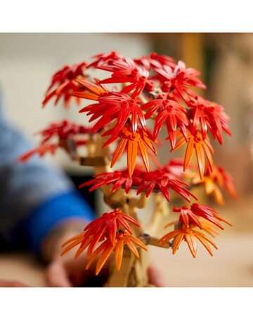 LEGO Botanicals Japanese Red Maple Bonsai Tree Plant Decor Building Kit 10348