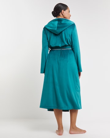 Pretty Secrets Velour Ribbed Maxi Dressing Gown