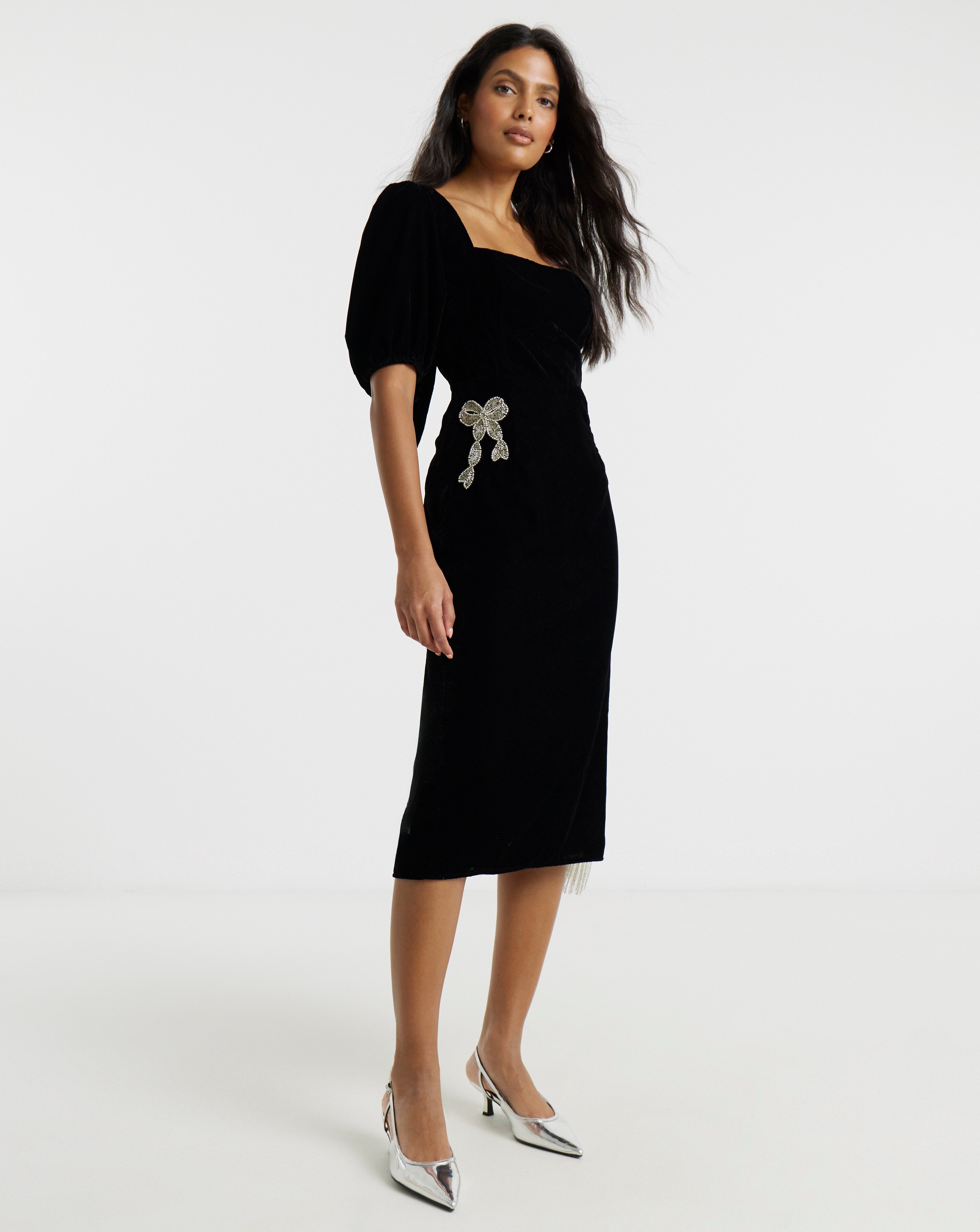 Hope & Ivy Alba Midi Dress