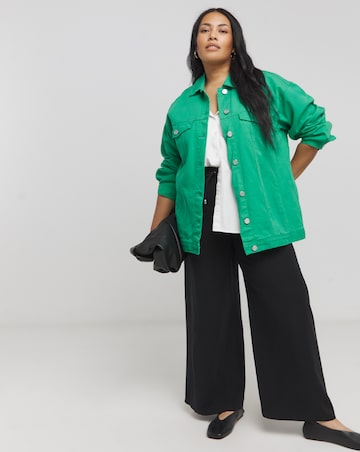 Green Boyfriend Denim Jacket